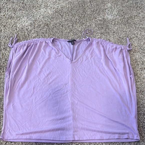 Simply Vera Vera Wang Tops - Simply Vera Vera Wang Purple Ruched Sleeveless Tank Top